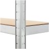 Förvaringshyllor 3 st silver stål & konstruerat trä 5 hyllplan vidaXL 75 x 30 x 172 cm – miniatyr 8