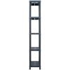 Förvaringshyllor 5 st svart 125 kg plast vidaXL 60 x 30 x 180 cm – miniatyr 4