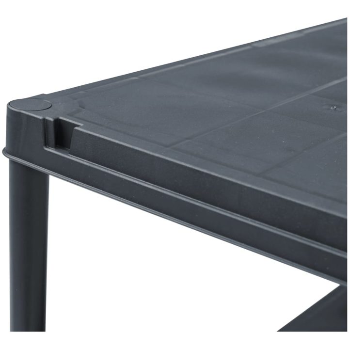Förvaringshyllor 5 st svart plast vidaXL 60 x 30 x 138 cm – bild 6