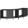 Förvaringshyllor för spa 2 st svart konstrotting vidaXL – miniatyr 2