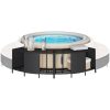 Förvaringshyllor för spa 2 st svart konstrotting vidaXL – miniatyr 1