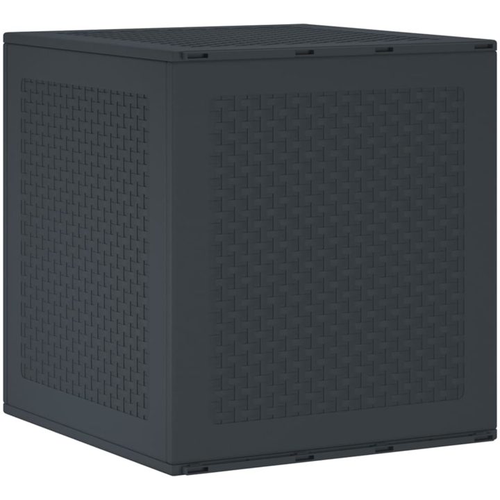 Förvaringslåda för trädgård antracit 55x53x57 cm PP vidaXL 55 x 52.5 x 57 cm – bild 2