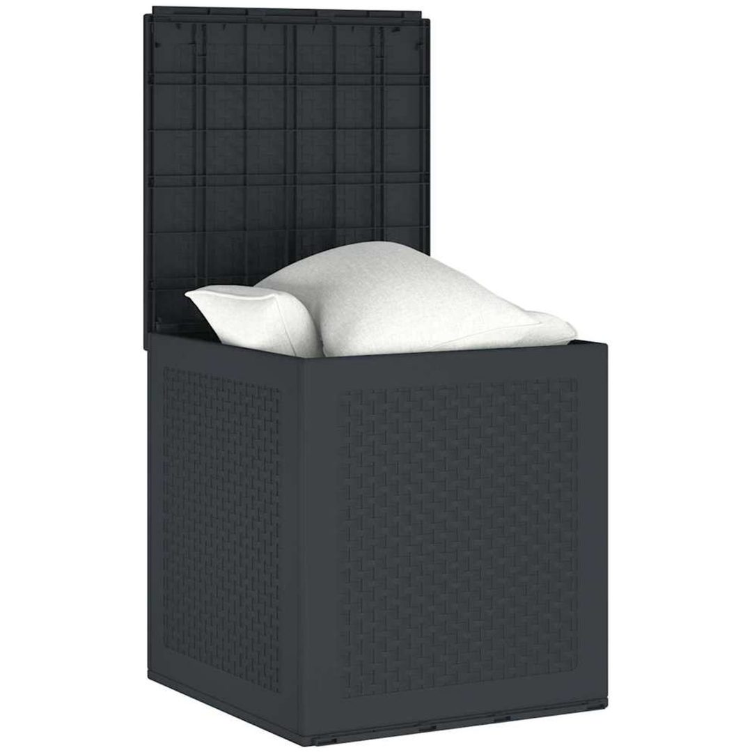 Förvaringslåda för trädgård antracit 55x53x57 cm PP vidaXL 55 x 52.5 x 57 cm – bild 3