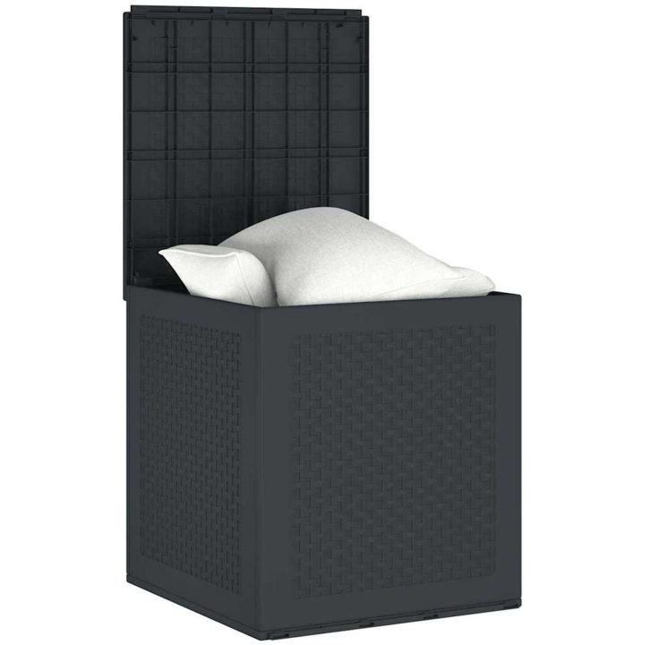 Förvaringslåda för trädgård antracit 55x53x57 cm PP vidaXL 55 x 52.5 x 57 cm – bild 3