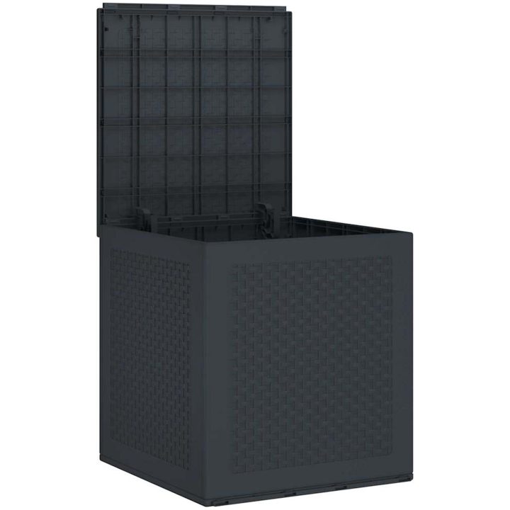Förvaringslåda för trädgård antracit 55x53x57 cm PP vidaXL 55 x 52.5 x 57 cm – bild 5