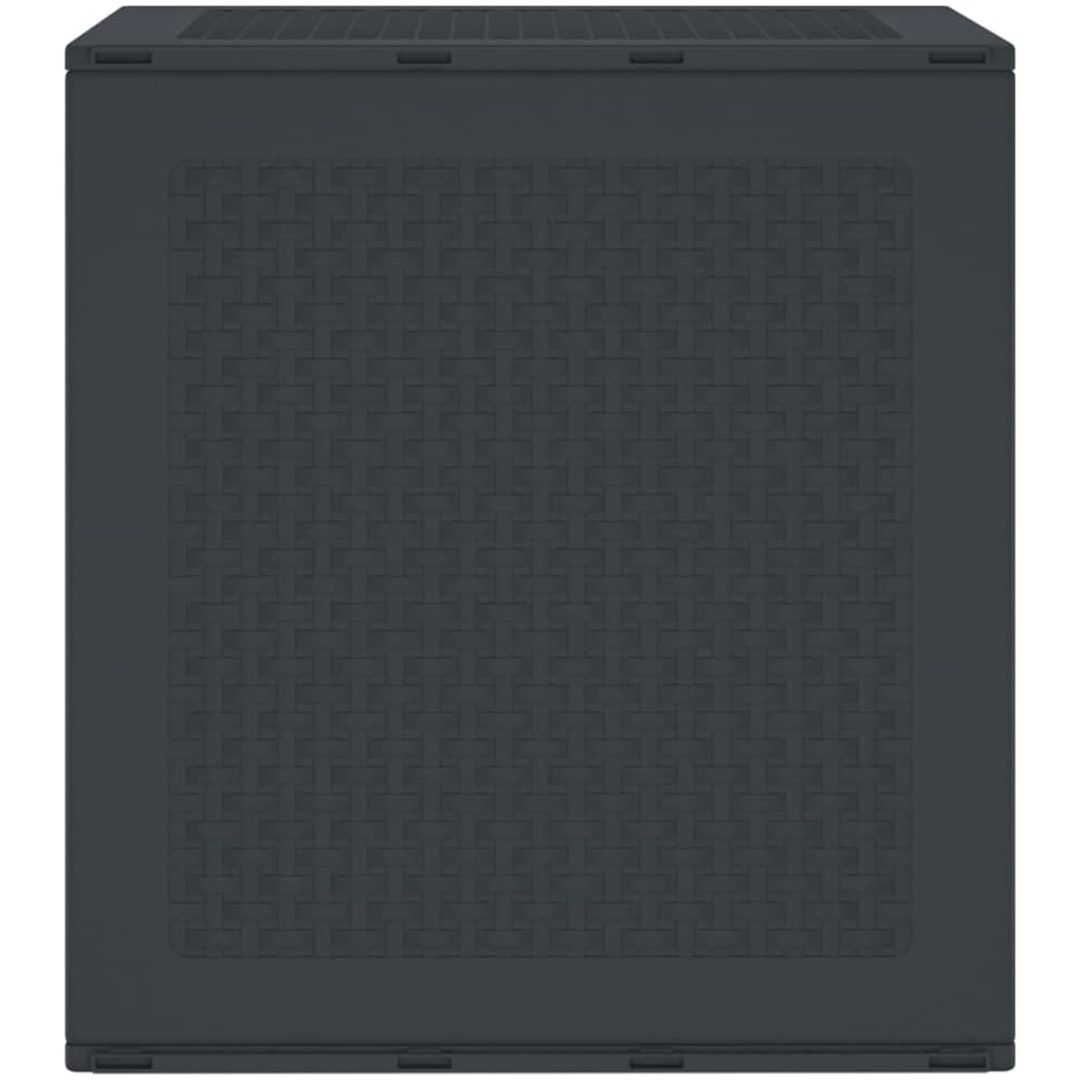 Förvaringslåda för trädgård antracit 55x53x57 cm PP vidaXL 55 x 52.5 x 57 cm – bild 6