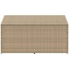 Förvaringslåda för trädgård beige konstrotting vidaXL 110 x 50 x 58 cm – miniatyr 3