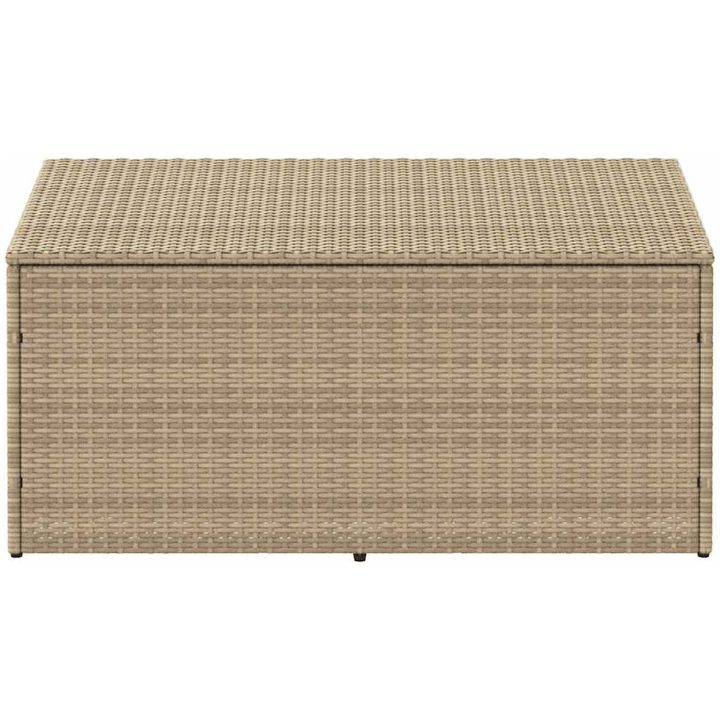 Förvaringslåda för trädgård beige konstrotting vidaXL 110 x 50 x 58 cm – bild 3