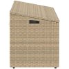 Förvaringslåda för trädgård beige konstrotting vidaXL 110 x 50 x 58 cm – miniatyr 5