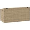 Förvaringslåda för trädgård beige konstrotting vidaXL 110 x 50 x 58 cm – miniatyr 6