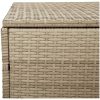 Förvaringslåda för trädgård beige konstrotting vidaXL 110 x 50 x 58 cm – miniatyr 8