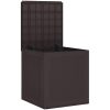 Förvaringslåda för trädgård brun 55x53x57 cm PP vidaXL 55 x 52.5 x 57 cm – miniatyr 5