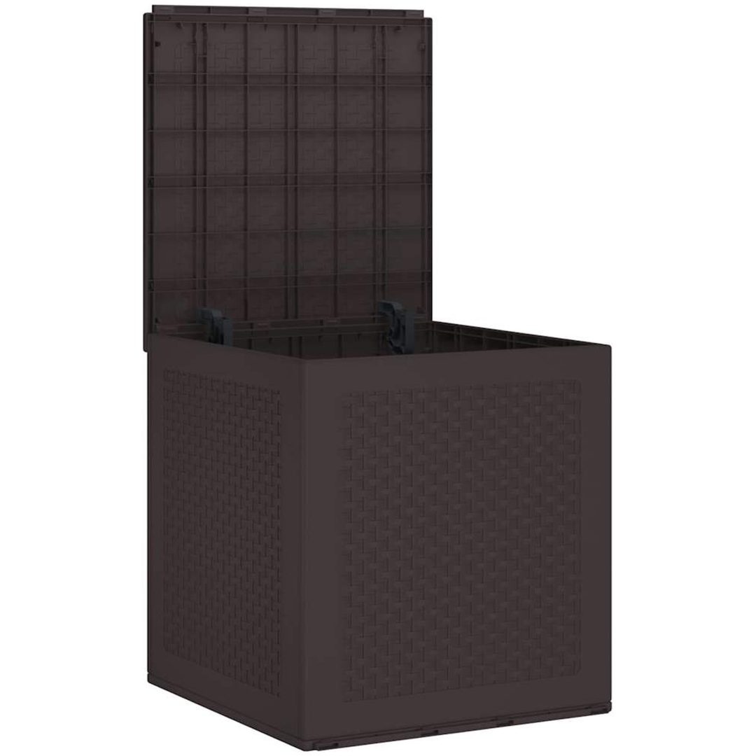 Förvaringslåda för trädgård brun 55x53x57 cm PP vidaXL 55 x 52.5 x 57 cm – bild 5