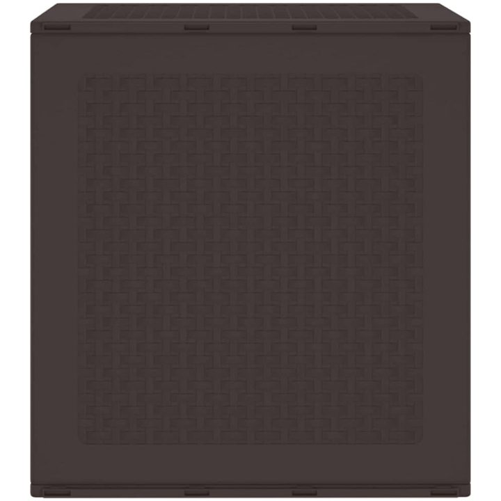 Förvaringslåda för trädgård brun 55x53x57 cm PP vidaXL 55 x 52.5 x 57 cm – bild 6