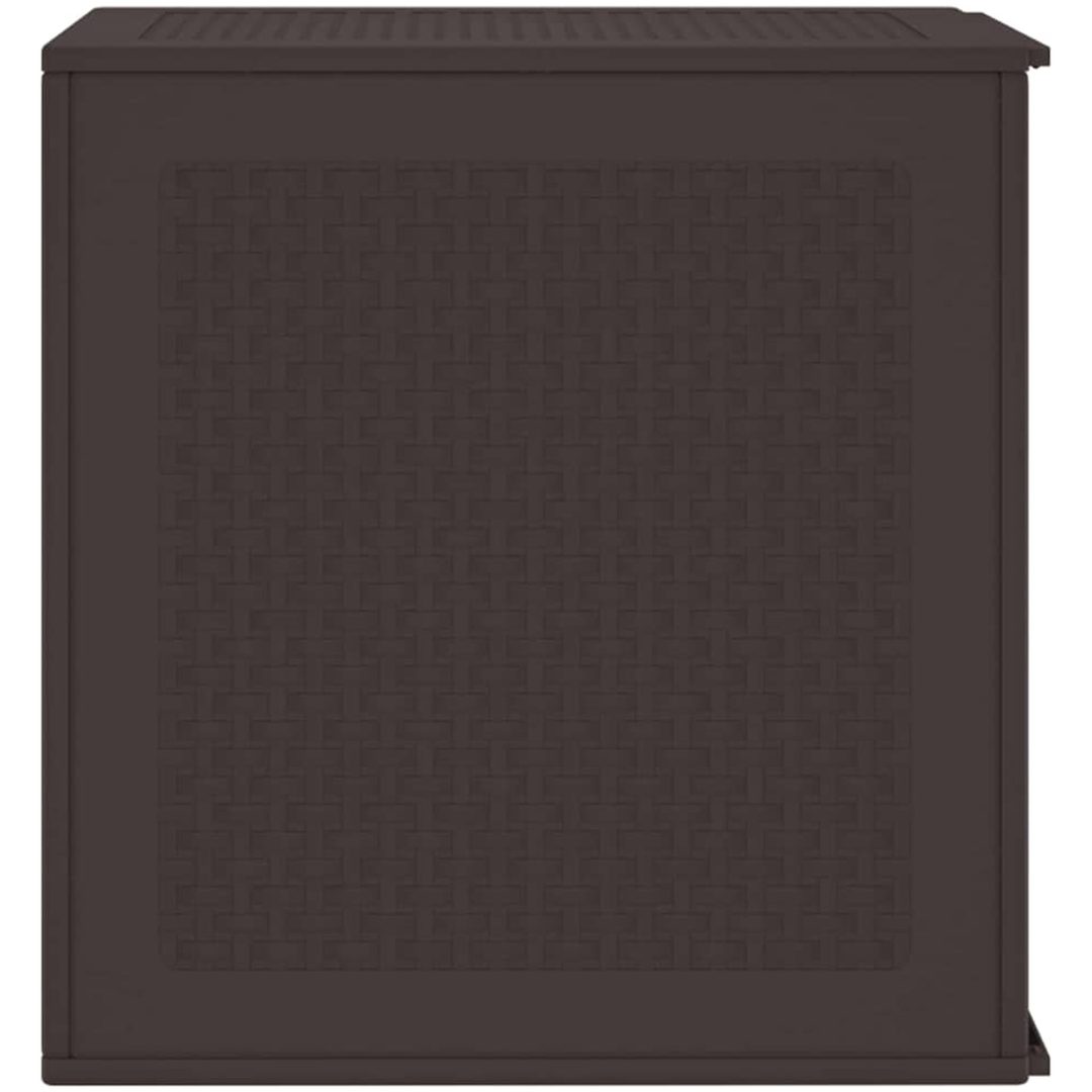Förvaringslåda för trädgård brun 55x53x57 cm PP vidaXL 55 x 52.5 x 57 cm – bild 7