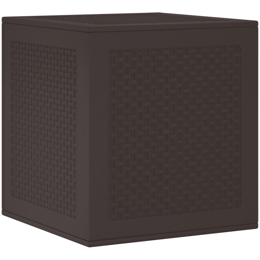 Förvaringslåda för trädgård brun 55x53x57 cm PP vidaXL 55 x 52.5 x 57 cm – bild 8