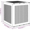 Förvaringslåda för trädgård brun 55x53x57 cm PP vidaXL 55 x 52.5 x 57 cm – miniatyr 10