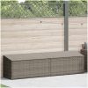 Förvaringslåda för trädgård grå konstrotting vidaXL 220 x 50 x 58 cm – miniatyr 2