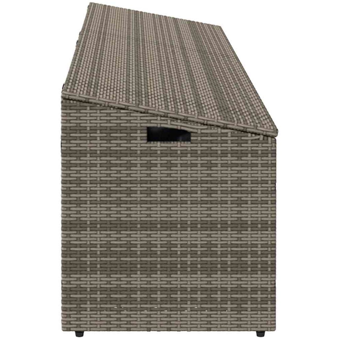 Förvaringslåda för trädgård grå konstrotting vidaXL 220 x 50 x 58 cm – bild 5