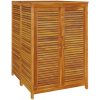 Förvaringslåda för trädgård massivt akaciaträ vidaXL 70 x 87 x 104 cm – miniatyr 2