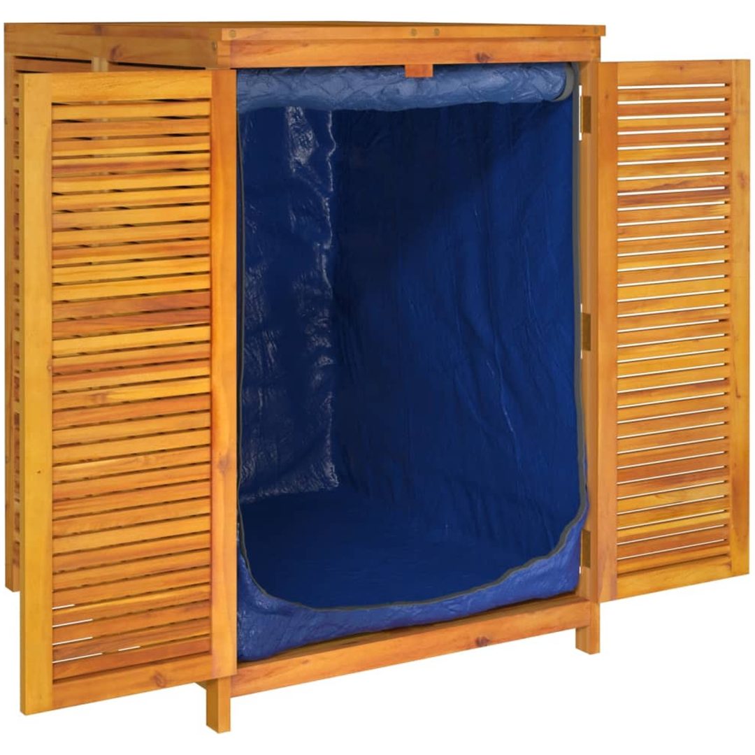 Förvaringslåda för trädgård massivt akaciaträ vidaXL 70 x 87 x 104 cm – bild 4