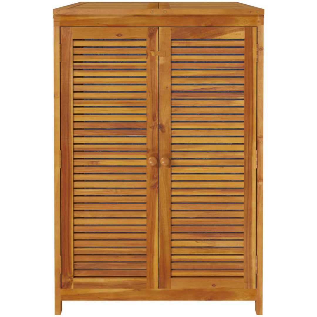 Förvaringslåda för trädgård massivt akaciaträ vidaXL 70 x 87 x 104 cm – bild 6