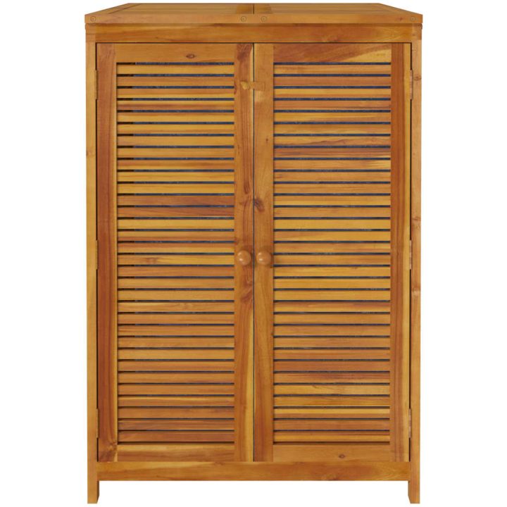 Förvaringslåda för trädgård massivt akaciaträ vidaXL 70 x 87 x 104 cm – bild 6