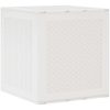 Förvaringslåda för trädgård vit 55x53x57 cm PP vidaXL 55 x 52.5 x 57 cm – miniatyr 2