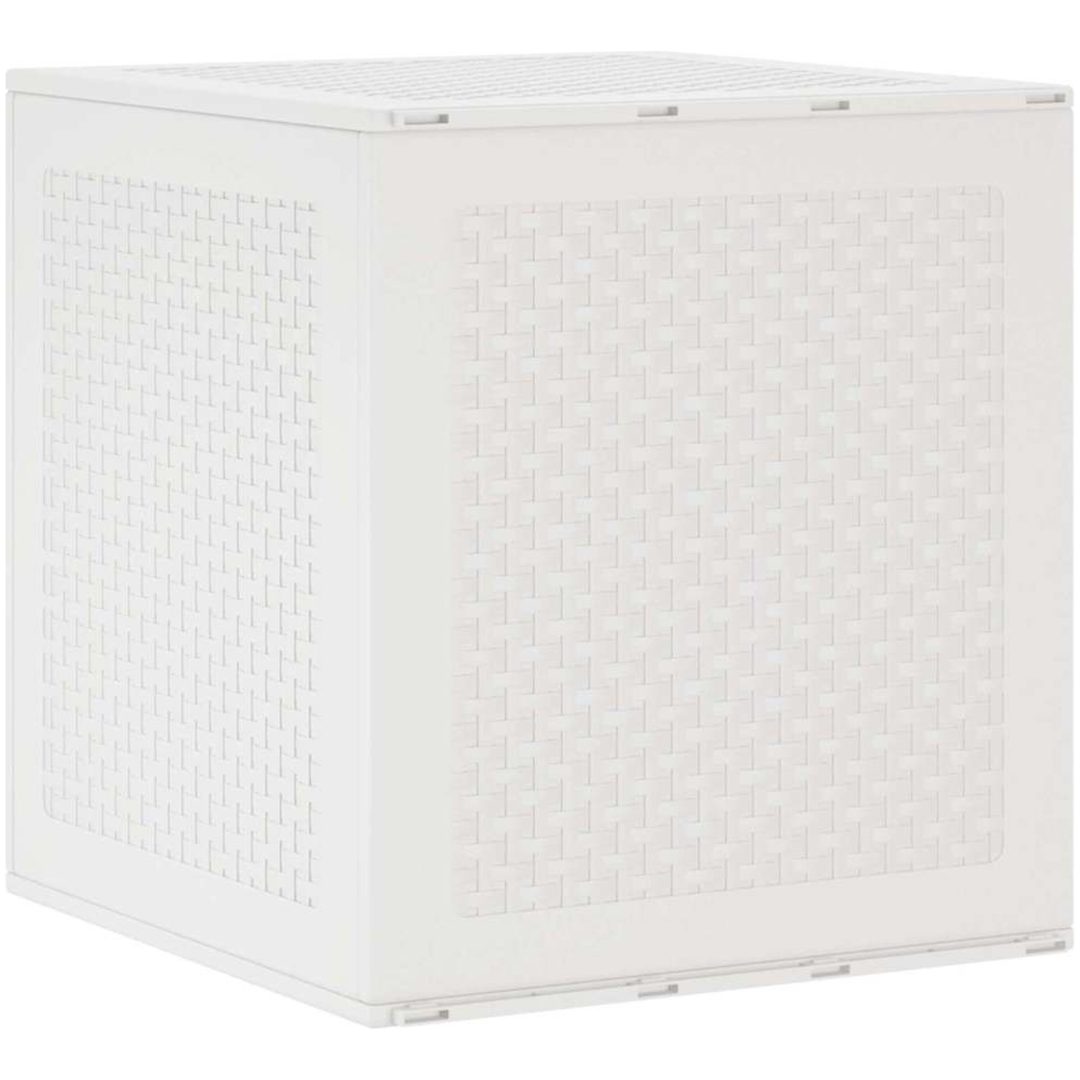 Förvaringslåda för trädgård vit 55x53x57 cm PP vidaXL 55 x 52.5 x 57 cm – bild 2