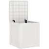Förvaringslåda för trädgård vit 55x53x57 cm PP vidaXL 55 x 52.5 x 57 cm – miniatyr 5