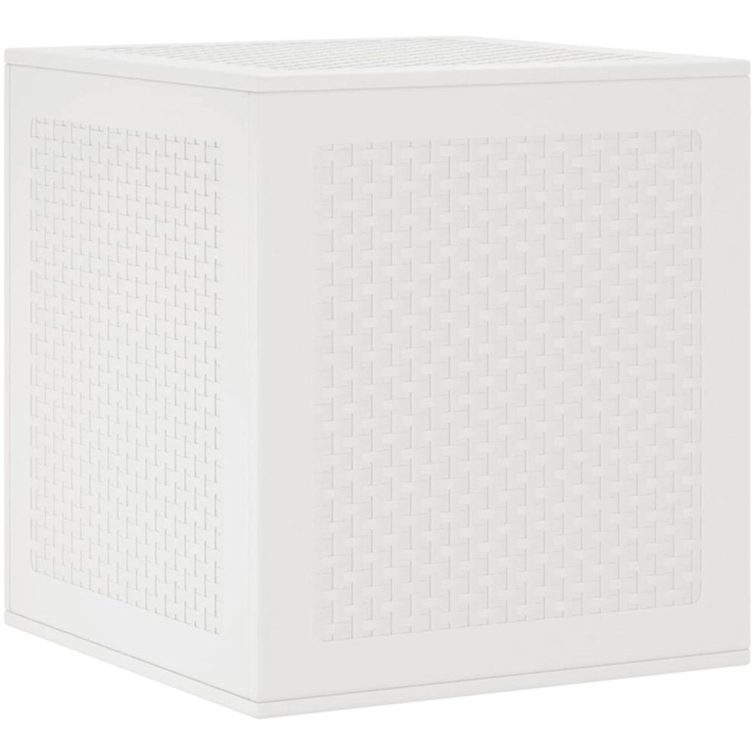 Förvaringslåda för trädgård vit 55x53x57 cm PP vidaXL 55 x 52.5 x 57 cm – bild 8