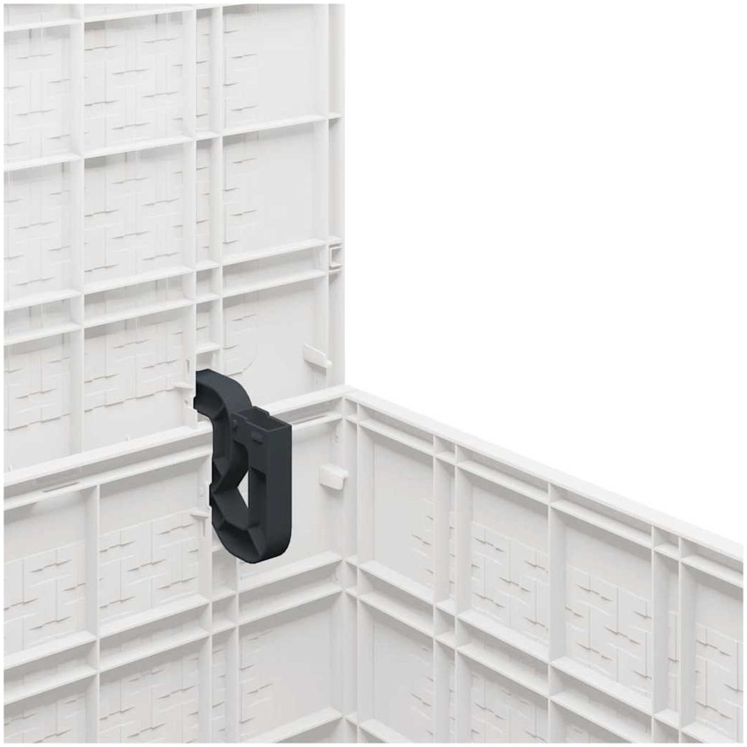 Förvaringslåda för trädgård vit 55x53x57 cm PP vidaXL 55 x 52.5 x 57 cm – bild 9