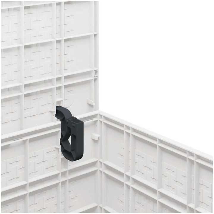 Förvaringslåda för trädgård vit 55x53x57 cm PP vidaXL 55 x 52.5 x 57 cm – bild 9