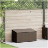 Förvaringslåda för trädgården brun konstrotting vidaXL 110 x 50 x 58 cm – miniatyr 2
