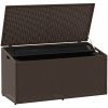 Förvaringslåda för trädgården brun konstrotting vidaXL 110 x 50 x 58 cm – miniatyr 3