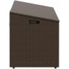 Förvaringslåda för trädgården brun konstrotting vidaXL 110 x 50 x 58 cm – miniatyr 5