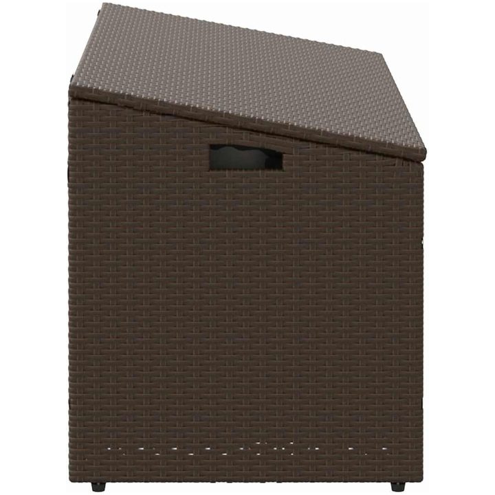 Förvaringslåda för trädgården brun konstrotting vidaXL 110 x 50 x 58 cm – bild 5