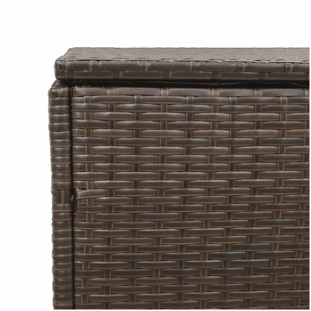 Förvaringslåda för trädgården brun konstrotting vidaXL 110 x 50 x 58 cm – bild 8