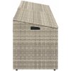 Förvaringslåda för trädgården ljusgrå konstrotting vidaXL 220 x 50 x 58 cm – miniatyr 5