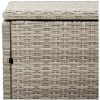 Förvaringslåda för trädgården ljusgrå konstrotting vidaXL 220 x 50 x 58 cm – miniatyr 8