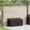 Förvaringslåda för trädgården svart konstrotting vidaXL 110 x 50 x 58 cm – miniatyr 2