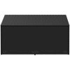 Förvaringslåda för trädgården svart konstrotting vidaXL 110 x 50 x 58 cm – miniatyr 3