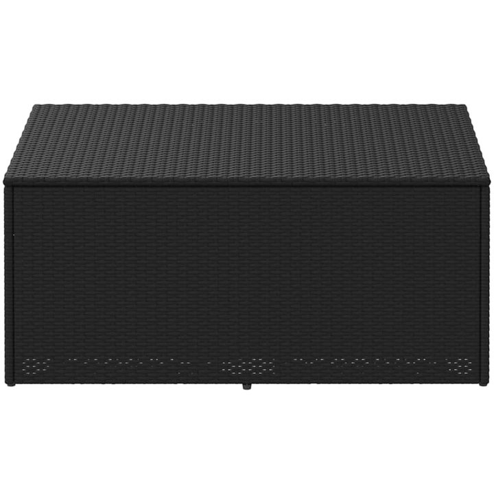 Förvaringslåda för trädgården svart konstrotting vidaXL 110 x 50 x 58 cm – bild 3