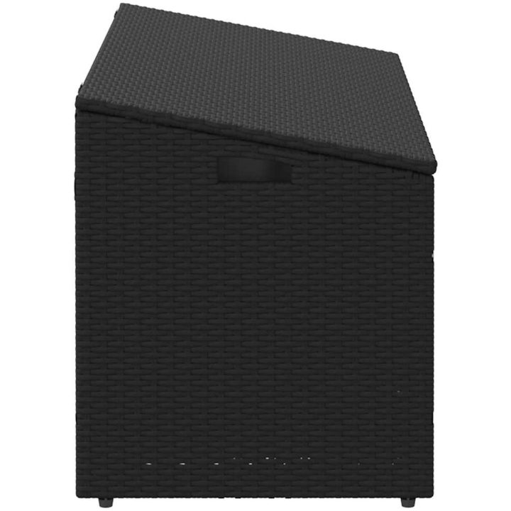 Förvaringslåda för trädgården svart konstrotting vidaXL 110 x 50 x 58 cm – bild 5