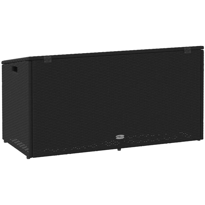 Förvaringslåda för trädgården svart konstrotting vidaXL 110 x 50 x 58 cm – bild 6