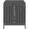 Förvaringslåda grå massiv furu vidaXL 121 x 55 x 64 cm – miniatyr 7