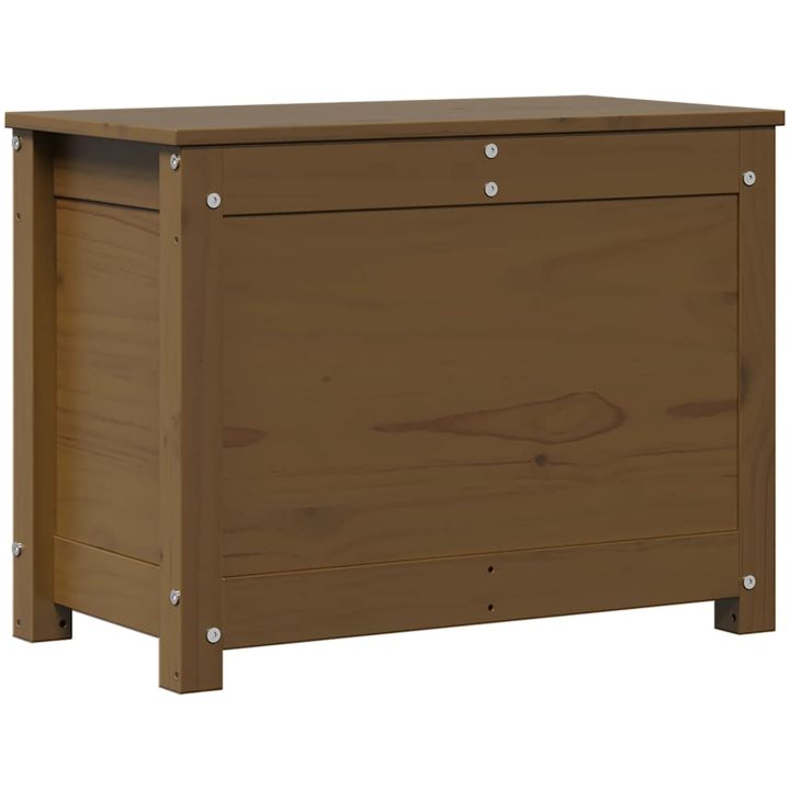 Förvaringslåda honungsbrun massiv furu vidaXL 60 x 32 x 45.5 cm – bild 2