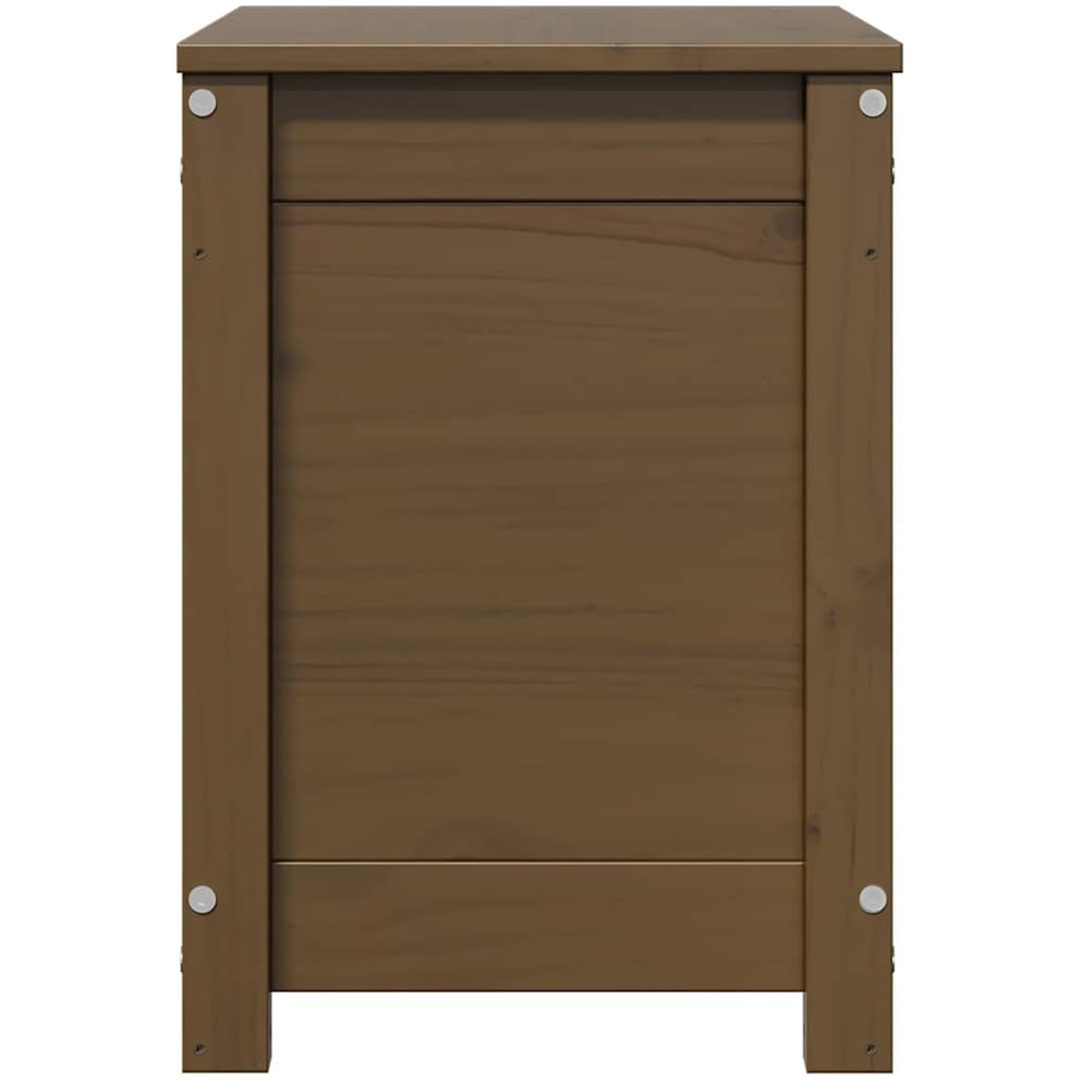 Förvaringslåda honungsbrun massiv furu vidaXL 60 x 32 x 45.5 cm – bild 6