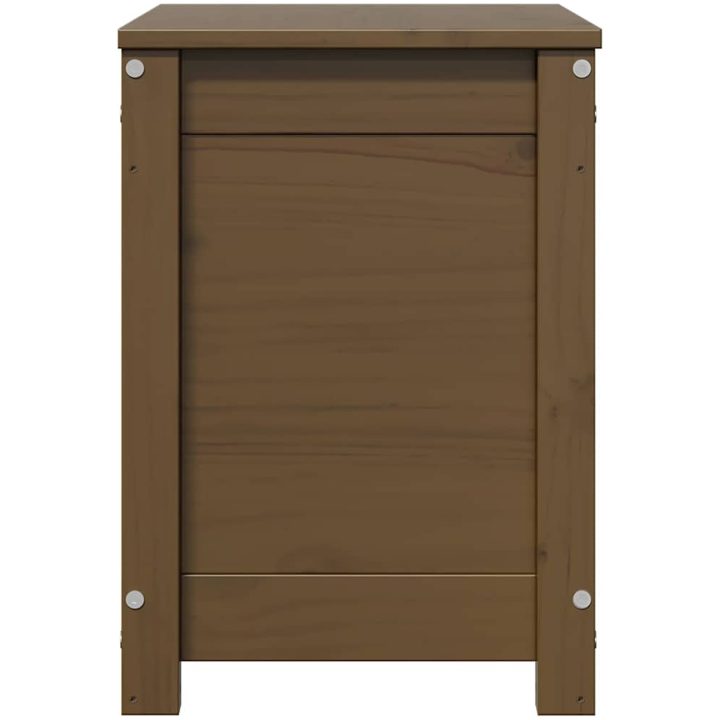 Förvaringslåda honungsbrun massiv furu vidaXL 60 x 32 x 45.5 cm – bild 6