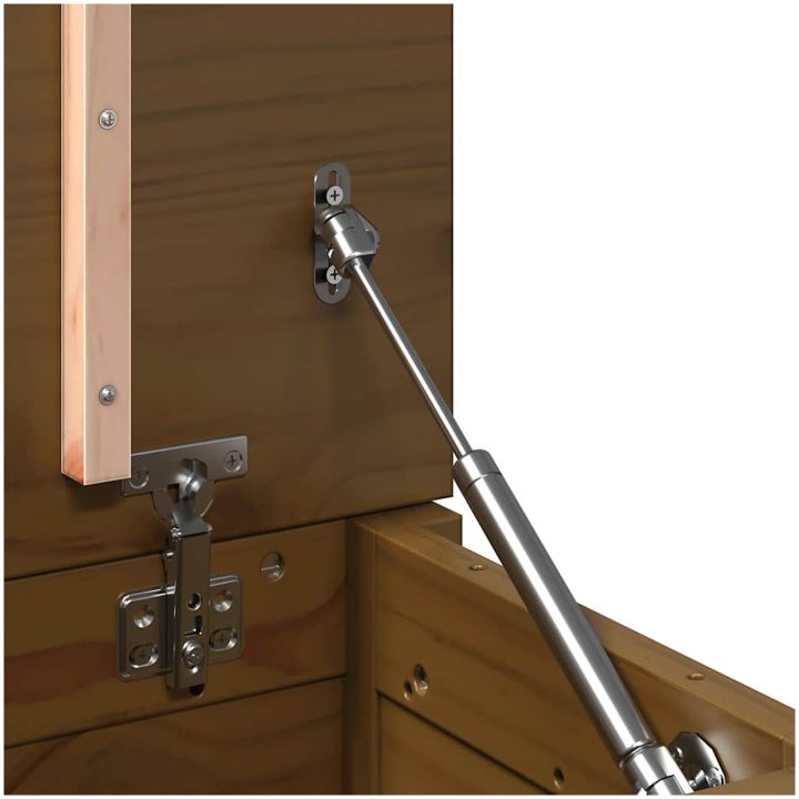 Förvaringslåda honungsbrun massiv furu vidaXL 60 x 32 x 45.5 cm – bild 10